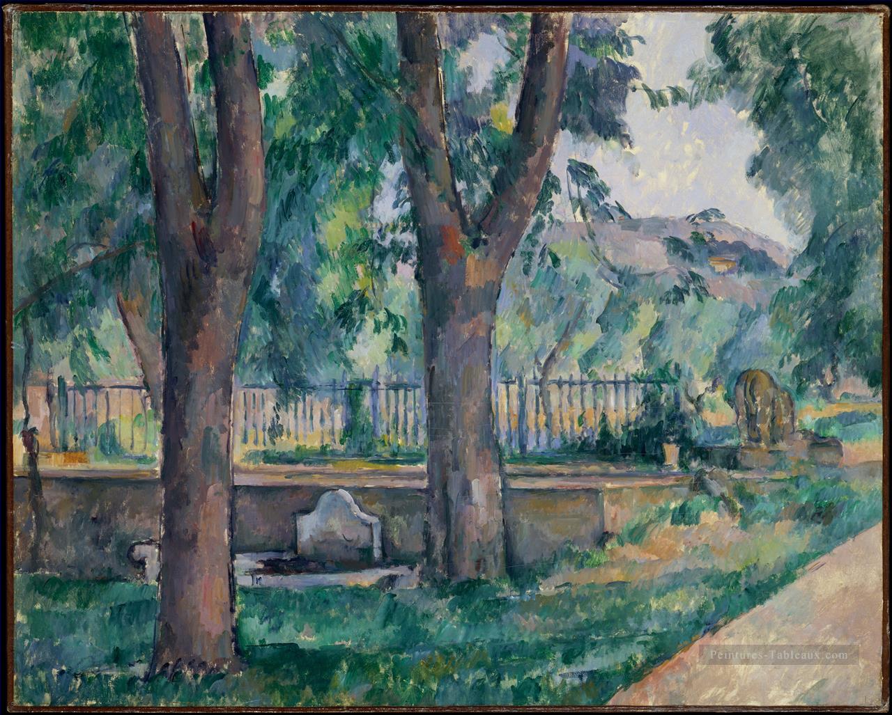 Bassin et lavoir à Jas de Bouffan Paul Cézanne Peintures à l'huile